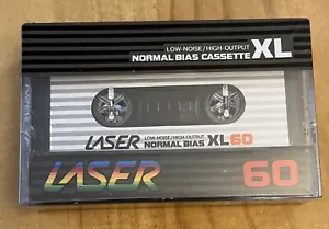 Vintage 1983 Laser Normal Bias 60 XL Cassette Tape SEALED Low Noise High Output - Picture 1 of 4