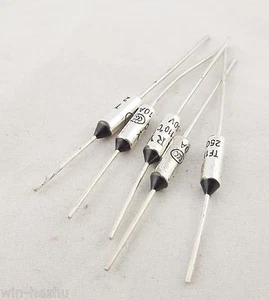 5pcs Fusibili 10A AC 250V Fusibile Termico 110°C 110 Gradi TF Taglio Taglio Nuovo - Foto 1 di 8