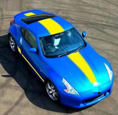 For Nissan 370Z Nismo Racing Stripe Side Hood Roof Rear Vinyl Decals Car Sticker - Image 1 of 4