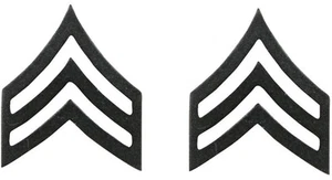 Gedämpfter Sergeant United States Army Rang Abzeichen Pin - Bild 1 von 1