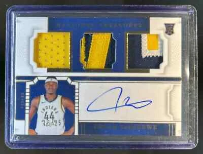 2023-24 National Treasures Oscar Tshiebwe Rookie Auto Triple Patch Prime #16/25 - Image 1 of 2