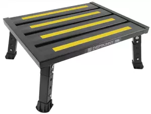 Escalón de aluminio de altura ajustable para RV, taburete de plataforma plegable estable, soporte - Imagen 1 de 8