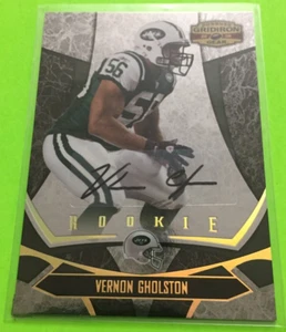 Tarjeta autógrafa Donruss Gridiron Gear Vernon Gholston NY Jets 2008 Holofoil/250 - Imagen 1 de 2
