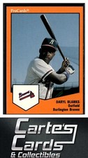 Daryl Blanks 1989 ProCards Minor League Team Sets #1621  Burlington Braves