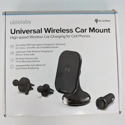 Ubio Labs Universal Wireless Car Mount for Mobile Phones - Image 1 of 2