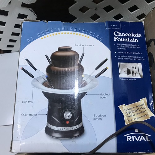 Rival CFF4 2poundcapacity Chocolate Fondue Fountain for sale online