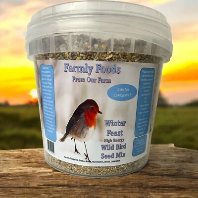 FARMLY FOODS Winter Feast Wild Bird Food 5LT TUB WITH FREE 500ml Can