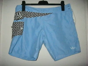 VOLCOM GALS BLUE / BROWN TRIM SHORTS. SIZE Australia 14. UK 16.  - Picture 1 of 10