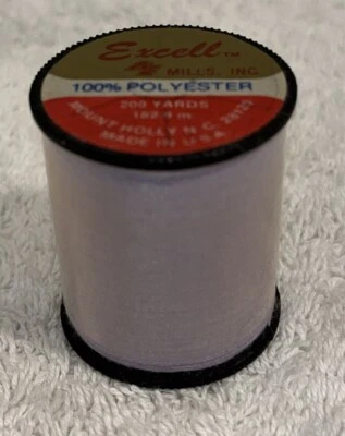 Vintage Excell Lavender 100% Polyester 200 Yards General Sewing Thread USA - Image 1 of 4