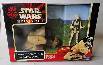 Tanque Scout Blindado Star Wars con Droide de Batalla Amenaza Fantasma Episodio 1 Nuevo en Caja Foto 1 de 4