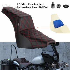 Gel Pad Driver Passenger 2-UP Seat For Harley Softail FLSL FLHCS FXBBS 2018-2025 - Picture 1 of 8