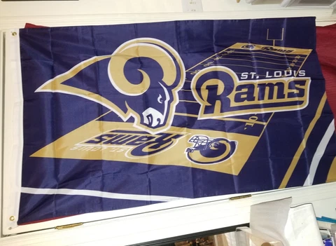 St.Loius RAMS FLAG 3'X5' Football Officially licensed team gear Cover