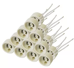 25 Lampenfassung GU10 Sockel Halogen LED Fassung Strahler Keramik 230V Halterung - Bild 1 von 6