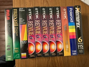 NEW Sealed TDK Revue Blank VHS Tapes & misc tapes sealed BRAND NEW - Picture 1 of 2