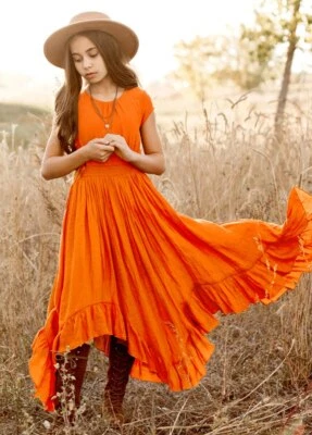 Princesa Niñas Encaje Vestidos Largos Bebé Niños Niña Cumpleaños Fiesta Vestido 3-15 Años Foto 1 de 4