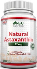Astaxantina 12mg - 180 Capsule Morbide (6 Mesi di Fornitura) - Massima Forza