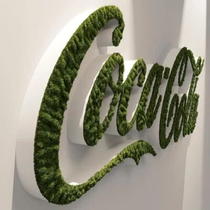 Letreros de musgo personalizados | Decoración de musgo de pared | Letreros de negocios | Letreros de musgo LED personalizados - Imagen 1 de 9