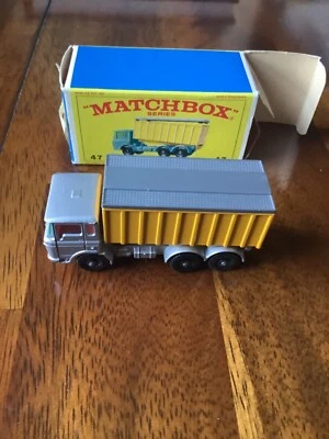 NIB Matchbox No. 47 DAF Tipper Container Truck Excellent Original Box! - Image 1 of 4