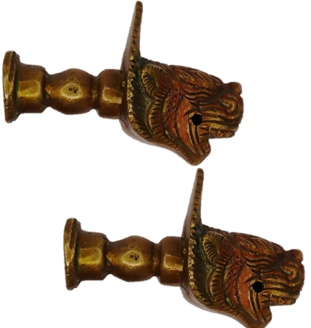 Lion Door Handle Antique Style Handmade Brass Drawer Wardrobe Pull Knobs BA978 Cover
