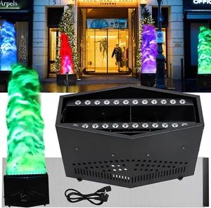 RGB Fake Fire Flame Light w/36 LED Light for Stage DJ Party Nightclub Campfire - Picture 1 of 13