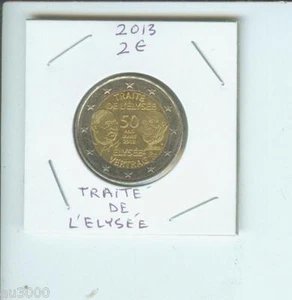 2013 FRANCE 2€ COMMEMORATIVE TRAITE de L'ELYSEE VERTRAG TREATY 50 YEARS 2 Euro ! - Picture 1 of 2