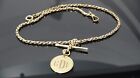Antique gold filled Pocket watch chain's fob/18g/15.5 inches/T-Bar
