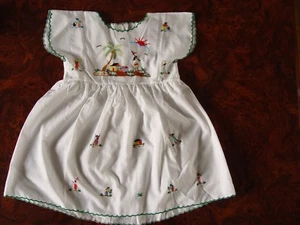$40 SISTER LUCY'S HAND EMBROIDERED DRESS HAND MADE BABY CLOTH ALL COTTON NEW. G - Picture 1 of 2