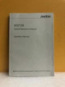 Anritsu M-W1283AE MS9710B optisches Spektrumanalysator Bedienungsanleitung - Bild 1 von 2