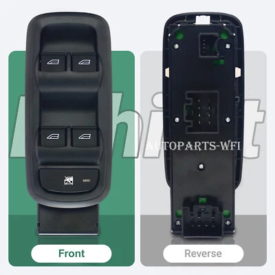 New Driver Door Power Window Switch for 2014-2019 Ford Fiesta D2BT-14A132-AA - Image 1 of 4