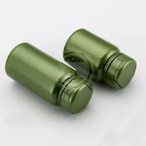 80 ml/120 ml tappo flip di alta qualità pillola xilitolo vuota capsula vitaminica capsule verdi - Foto 1 di 6