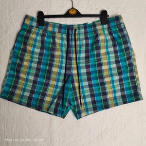 Blue Harbour Men's Check Pattern Pockets Board Shorts Multicolored 2XL - Picture 1 of 10