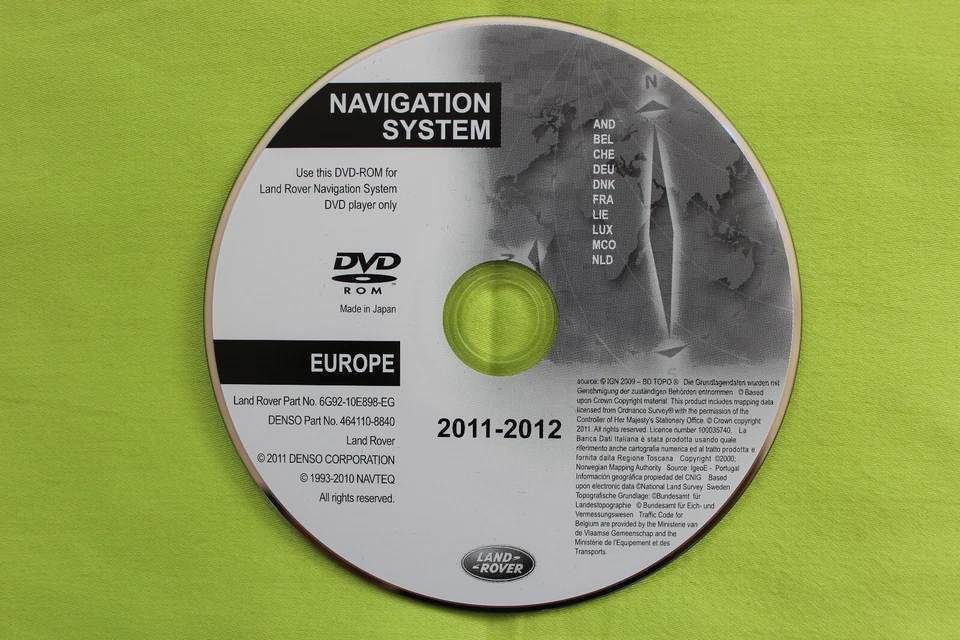 DVD NAVIGATION LAND ROVER DEUTSCHLAND EUROPA 2012 FREELANDER 2 L 359 DENSO MMM2 - Bild 1 von 1