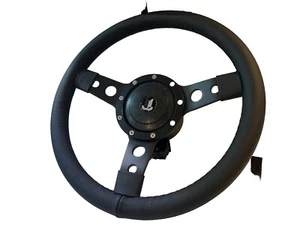 Volante y Boss Triumph GT6 Quality cuero negro 13 pulgadas - Imagen 1 de 11