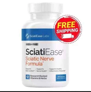 SciatiEase Labs Sciati Ease Sciatic Nerve Formula 120 Capsules - New! Exp 12/26