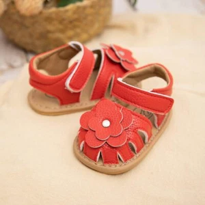 Infant Baby Girl Sandals Summer Beach Shoes with Flower Bowknot NEW - Picture 1 of 4