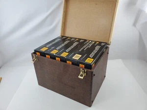 Lot of 5 Kodak Carousel 140 Slide Trays in Vintage Hard Case Carry Box - Picture 1 of 8
