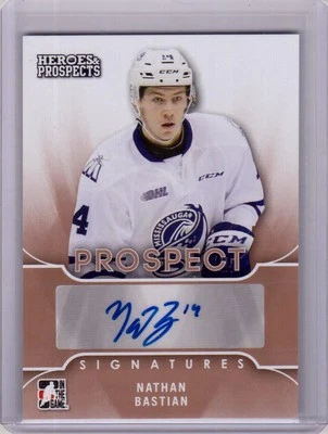 NATHAN BASTIAN 15/16 Leaf Prospects Auto Autograph Rookie #NB1 Signatures Card - Image 1 of 2