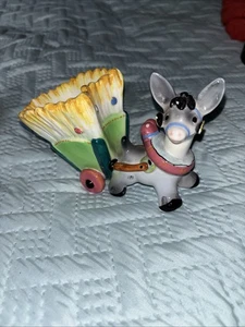 BURRO ITALIANO MAYÓLICA Mid Century Pequeño PLANTADOR CUENCO De Colección - Imagen 1 de 3