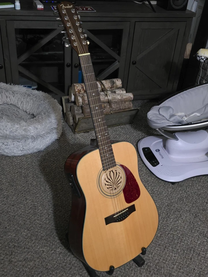 芬达 CD-140SCE 12 弦无畏原声电吉他,自然 — 第 1/1 张图片