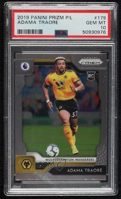 2019-20 Panini Prizm Premier League Adama Traore #179 PSA 10 Rookie RC - Image 1 of 3