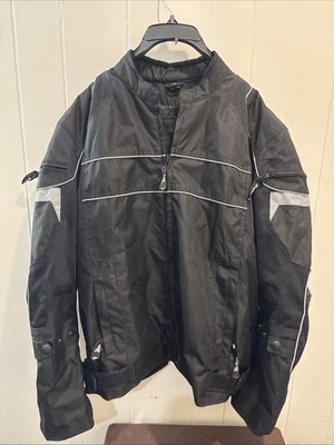 Xelement Advanced Motorcycle Gear Jacket XL Black Gray - Image 1 of 4