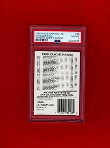 1988 Maxx (Char)  #69 Checklist #3  cd# 59 Brett Bodine PSA 8 $$$$ - Picture 1 of 2