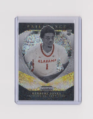 2021 Panini Prizm Draft Picks Brilliance White Sparkle Herbert Jones Rookie RC - Image 1 of 2