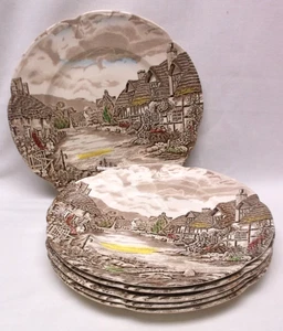 Johnson Bros Olde English Countryside 10" Dinner Plates Group of 6 - Picture 1 of 4