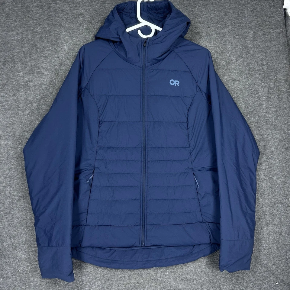 Outdoor Research Shadow Insulated Hoodie Jacket Womens Large Blue full zip - Image 1 of 4
