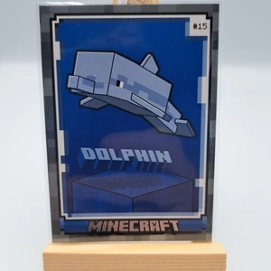 Panini Minecraft Mojang Trading card - Dolphin #15 Stone Parallel - Picture 1 of 2