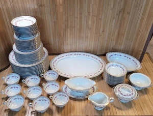 Vintage Noritake Fine China 73 pcs Set Ridgewood 5201 Japan Discontinued Floral - Picture 1 of 24