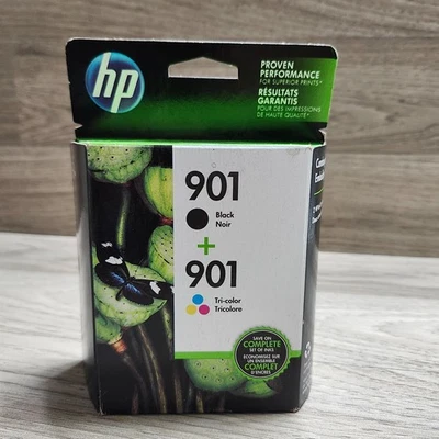 Original HP 901 Tintenpatrone Combo für HPJ4550 J4580 4680 4500 OEM abgelaufen - Bild 1 von 4