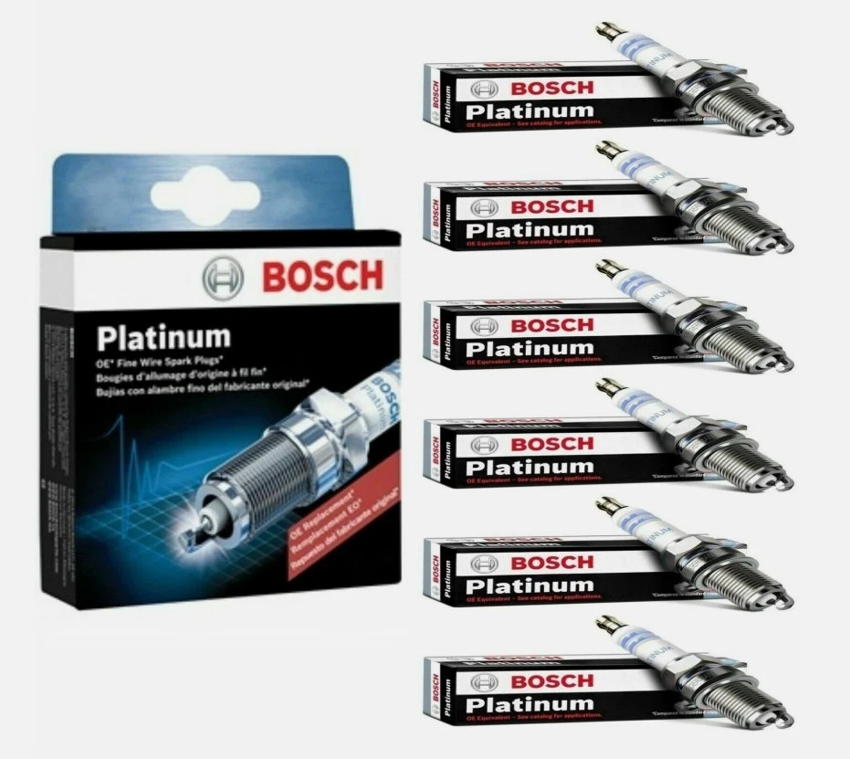 6 Spark Plugs Bosch Platinum For 2008-2009 PONTIAC G8 V6-3.6L - Image 1 of 4