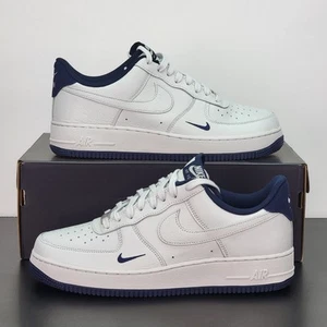 Nike Air Force 1 07' LV8 Para hombres Talla 9.5 Zapatos Blanco Azul Tenis Atléticos - Imagen 1 de 8